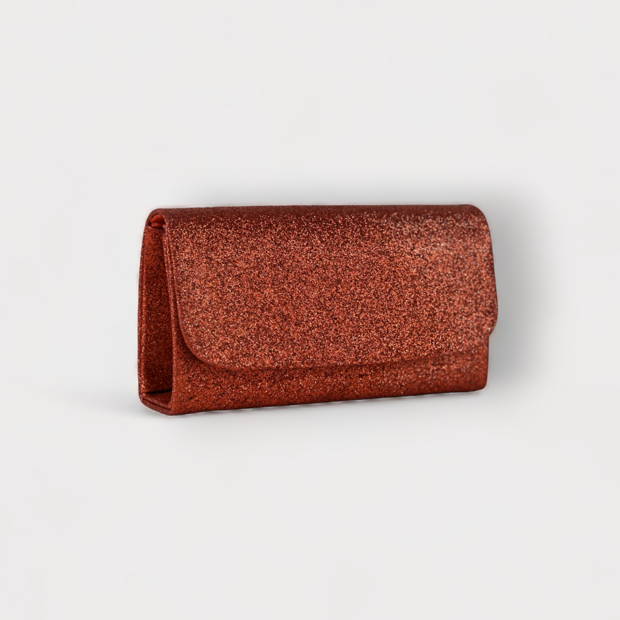 ISABELLA- Fuchsia Pink Glitter Hand Clutch Bag