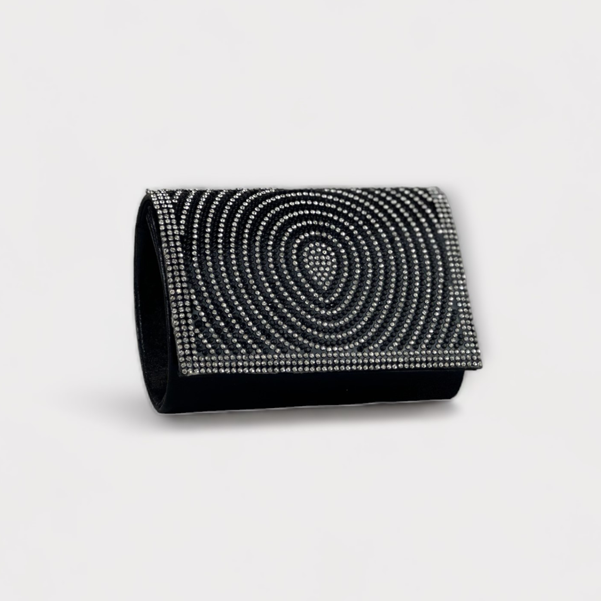 REMA- Black diamante clutch bag