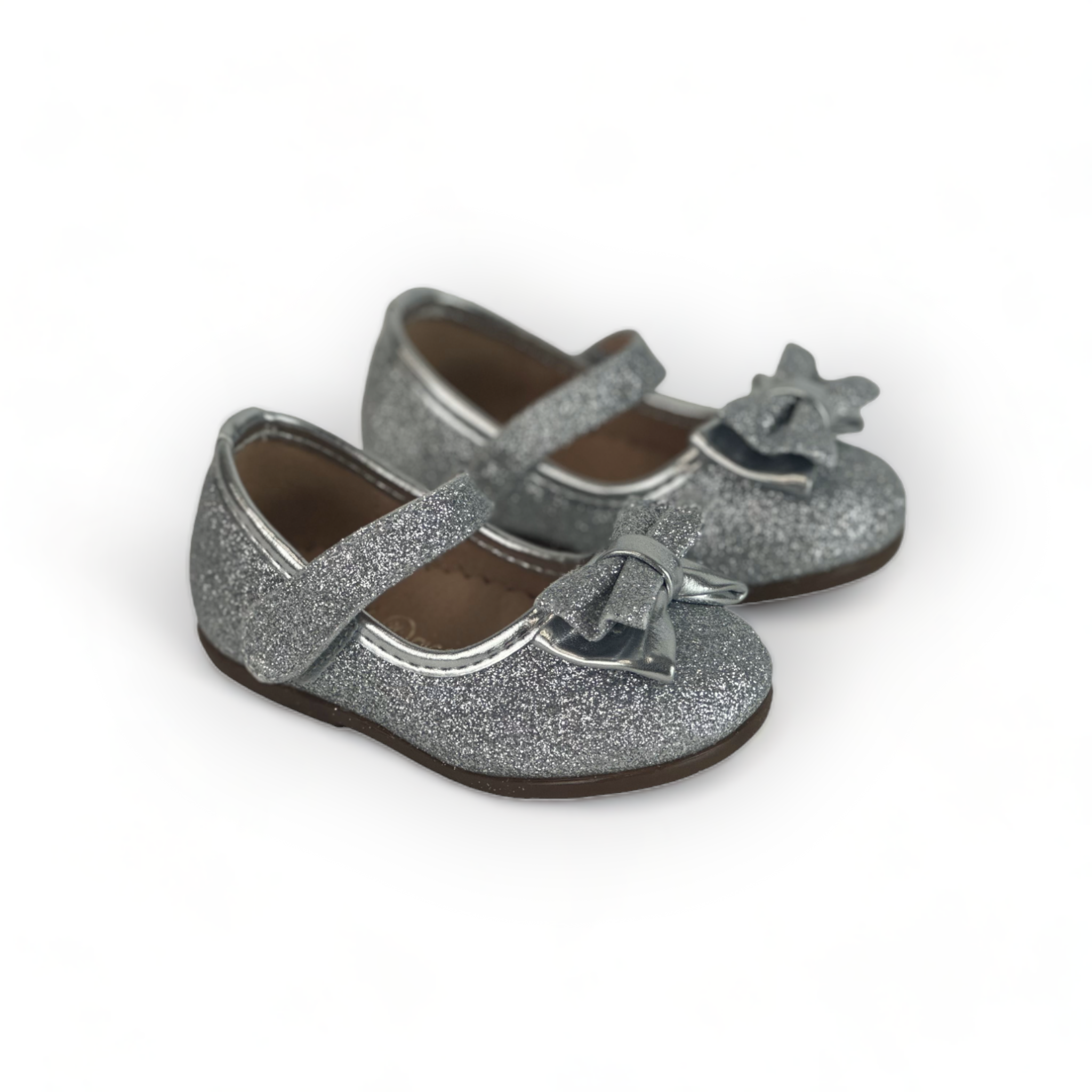 SWEETIE- Rose Gold Bow Baby Sparkly Shoes